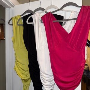 Express Red Body Contour Dress
